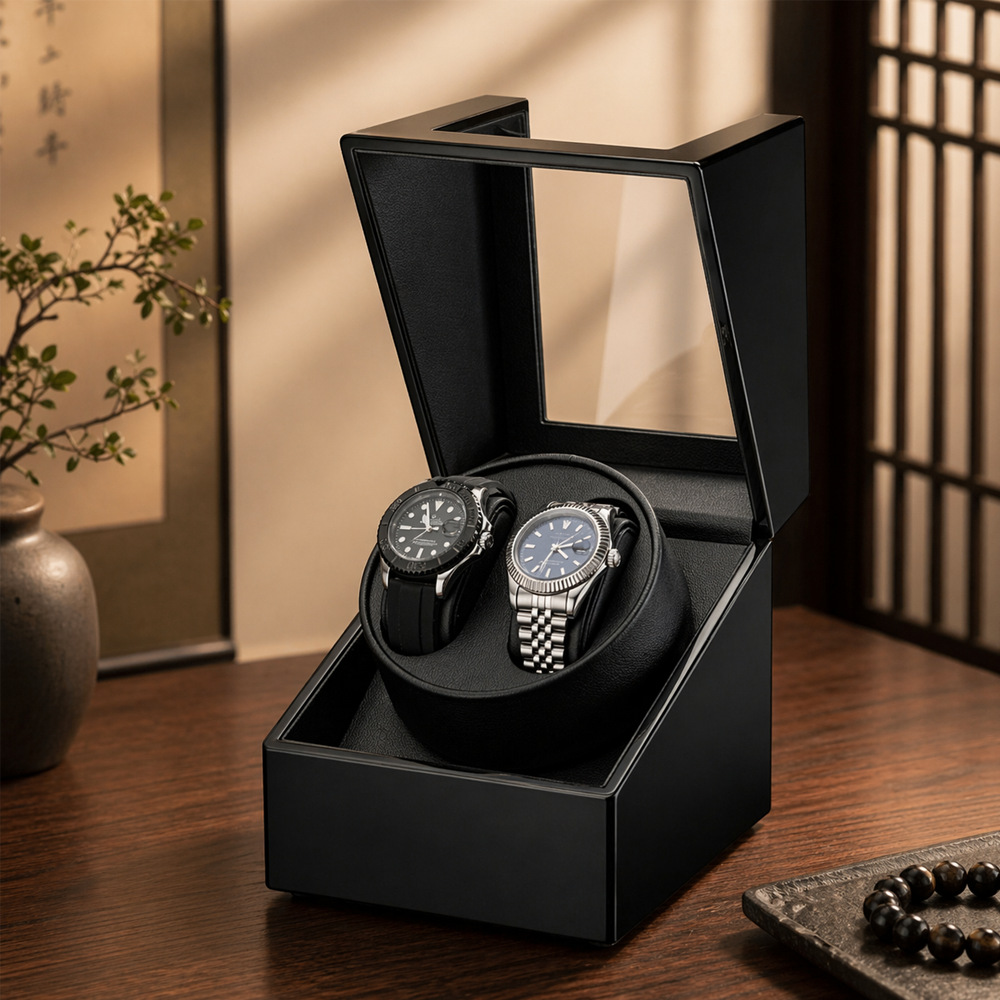 Luxury Watch Winder Box - Luxury 2 Slots Watch Winder for