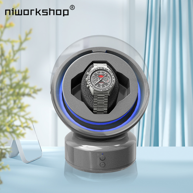 Luxury Watch Winder Box - Niworkshop Automatic Watch Winder,1 Slot Watch