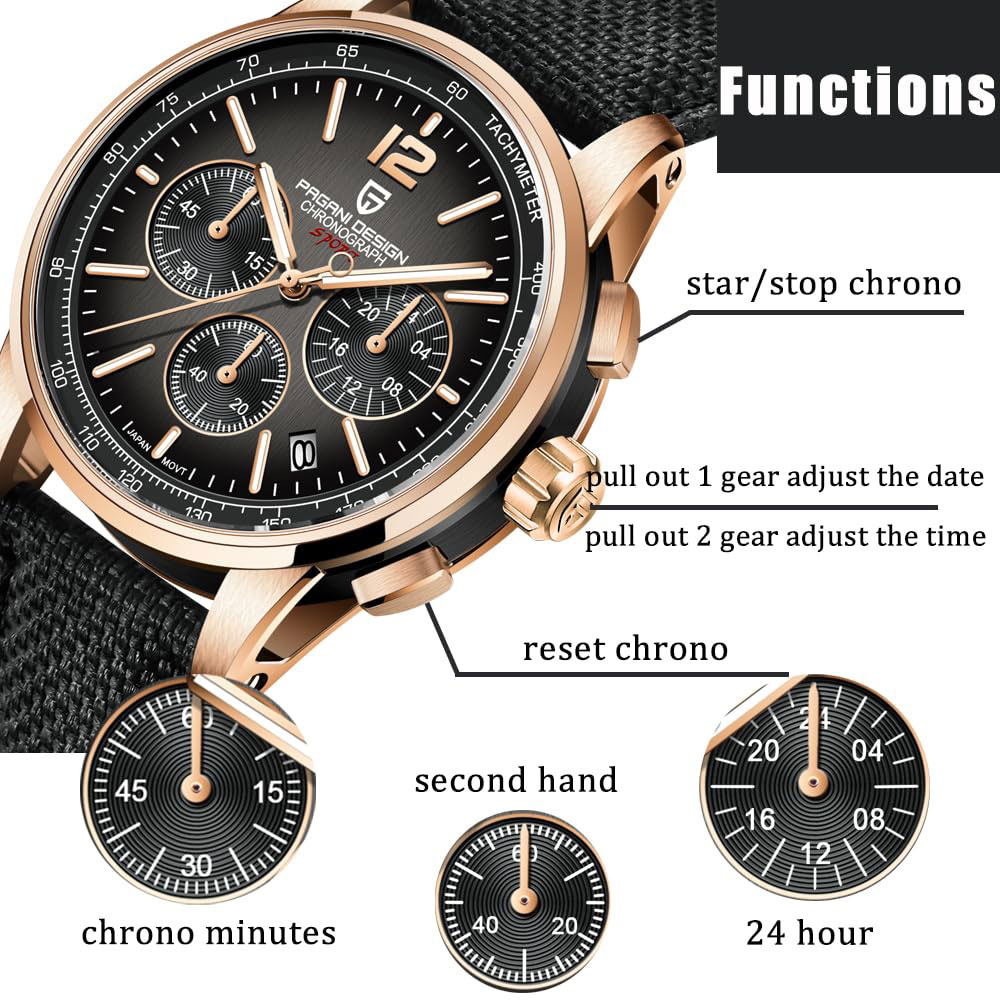 Luxury Watch For Sale - PAGANI DESIGN New Mens Watch 41mm