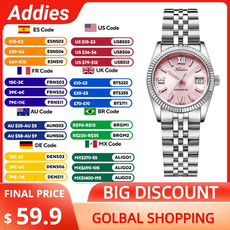 Luxury Watch Holder - Addies Luxury Woman Watch Sapphire Crystal