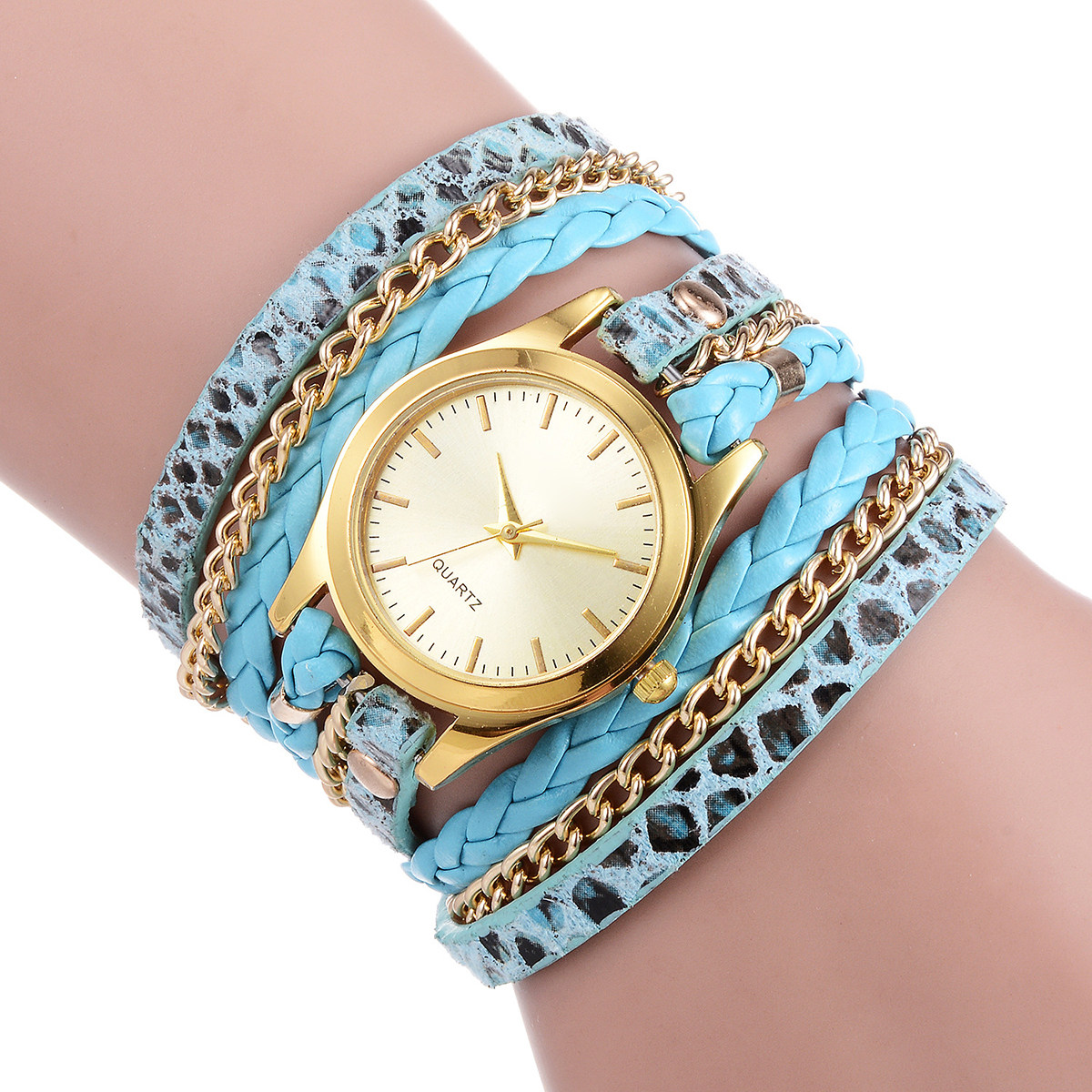 Women Leopard Texture Quartz W - Luxury Watch White ulasan dan harga