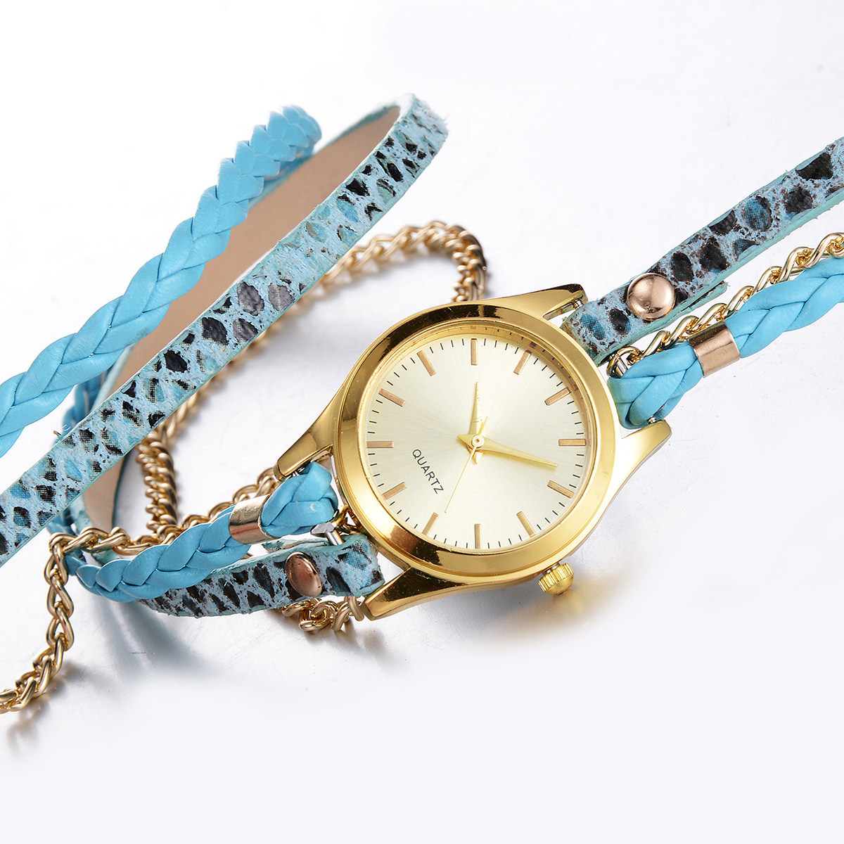 Women Leopard Texture Quartz W - Luxury Watch White ulasan dan harga