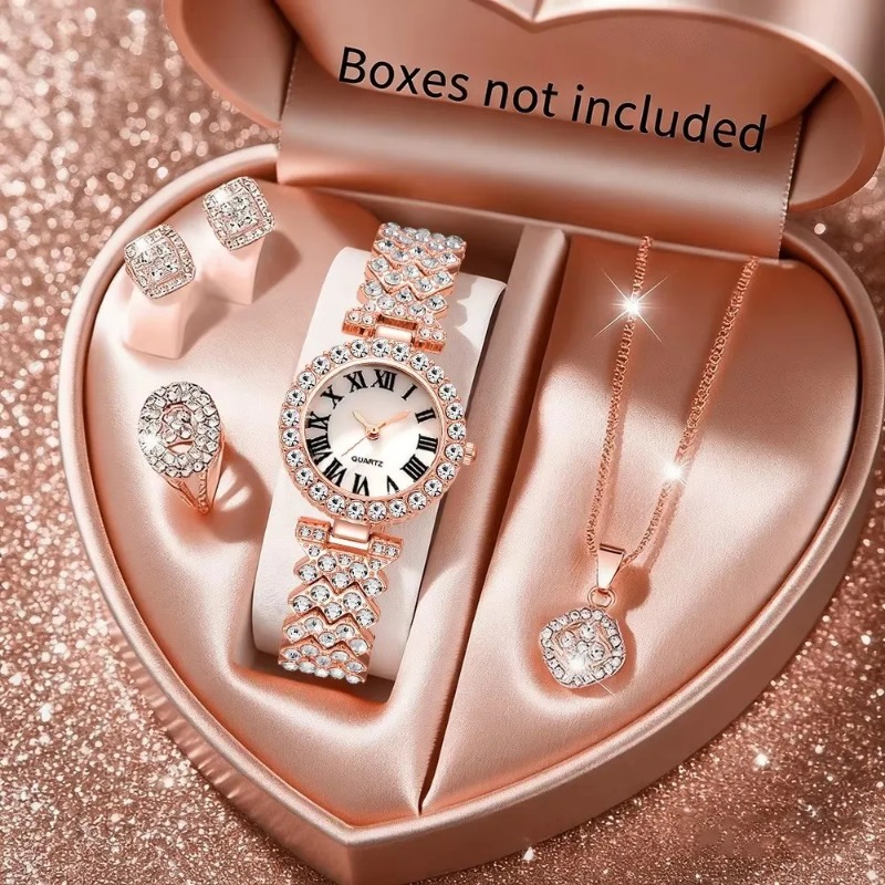 5PCS Luxury Rhinestone Women's - Luxury Watch Holder ulasan dan harga