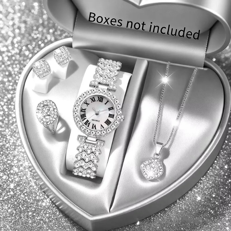 5PCS Luxury Rhinestone Women's - Luxury Watch Holder ulasan dan harga