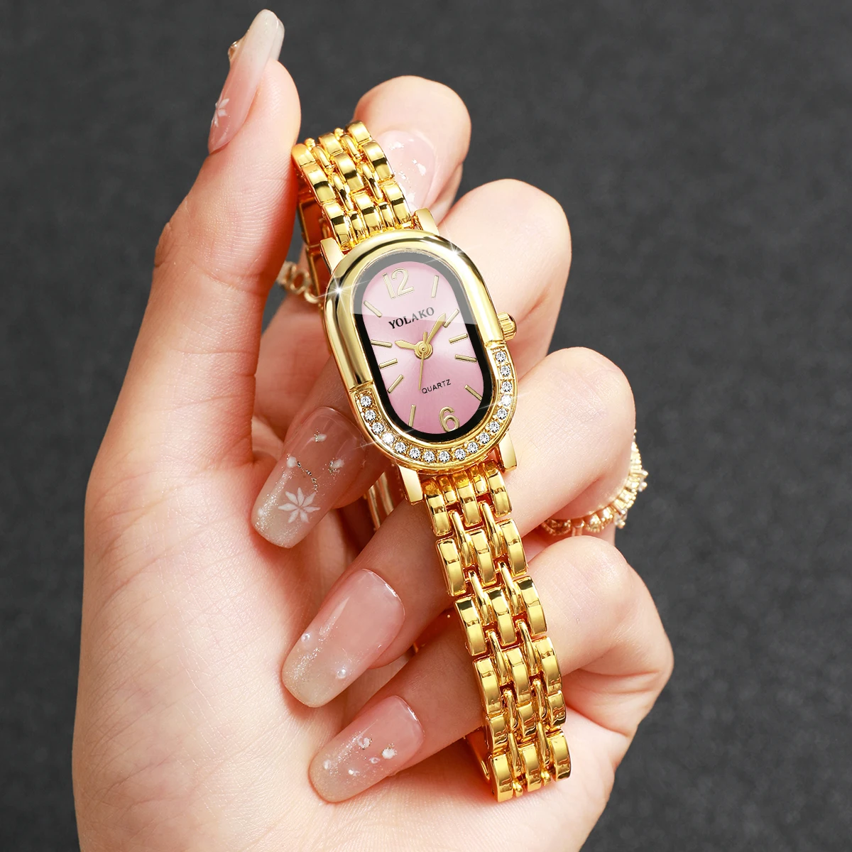 Luxury Rhinestone Women Quartz - Luxury Watch Holder ulasan dan harga