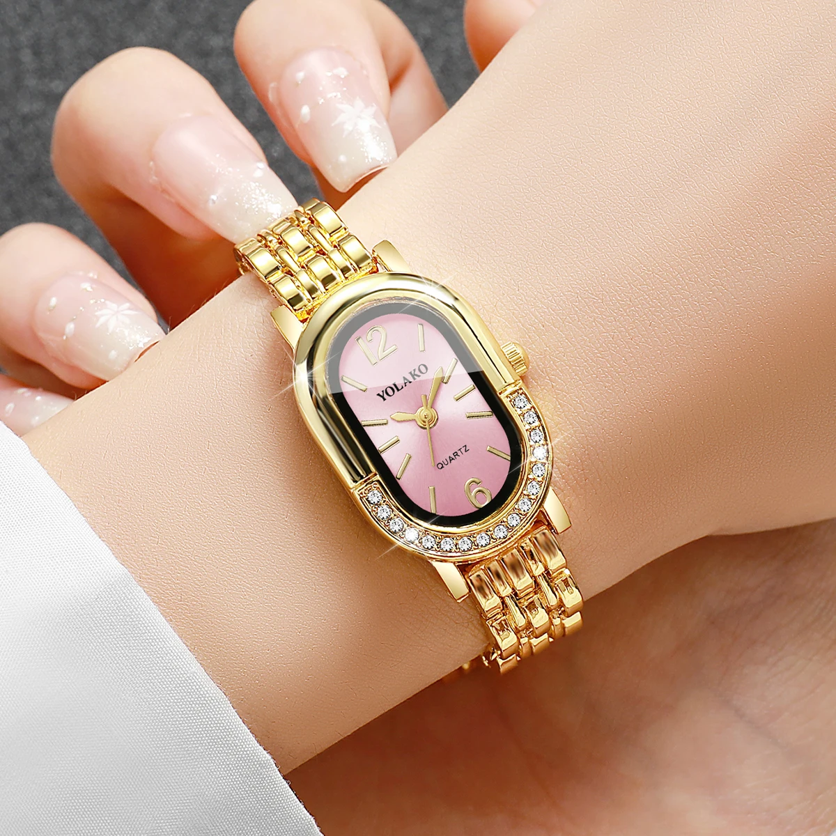 Luxury Rhinestone Women Quartz - Luxury Watch Holder ulasan dan harga