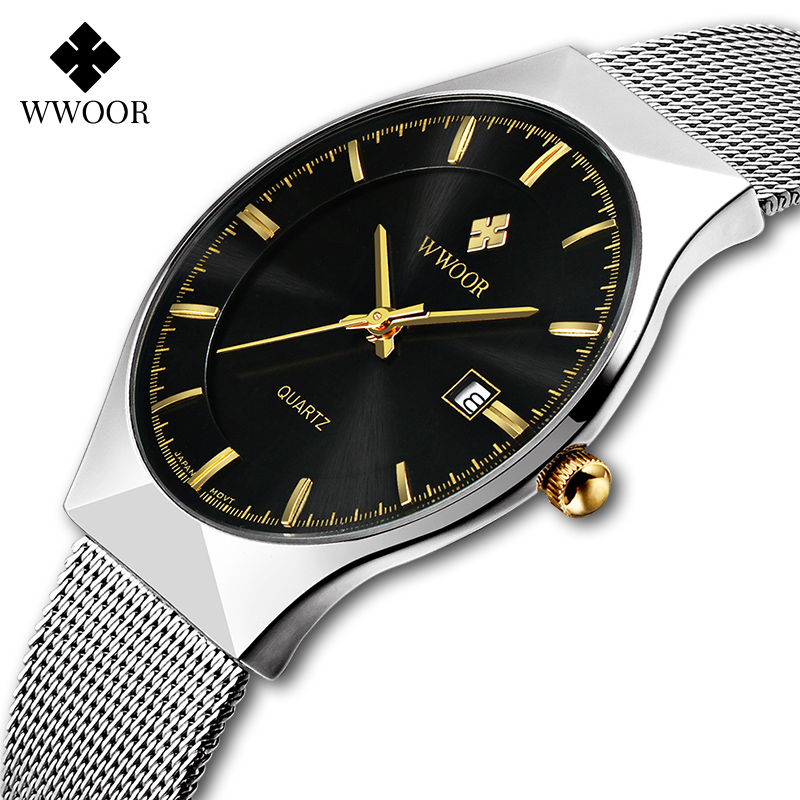 Fashion Top Brand Wwoor Casual - Dress Watch Ultra Thin ulasan dan harga