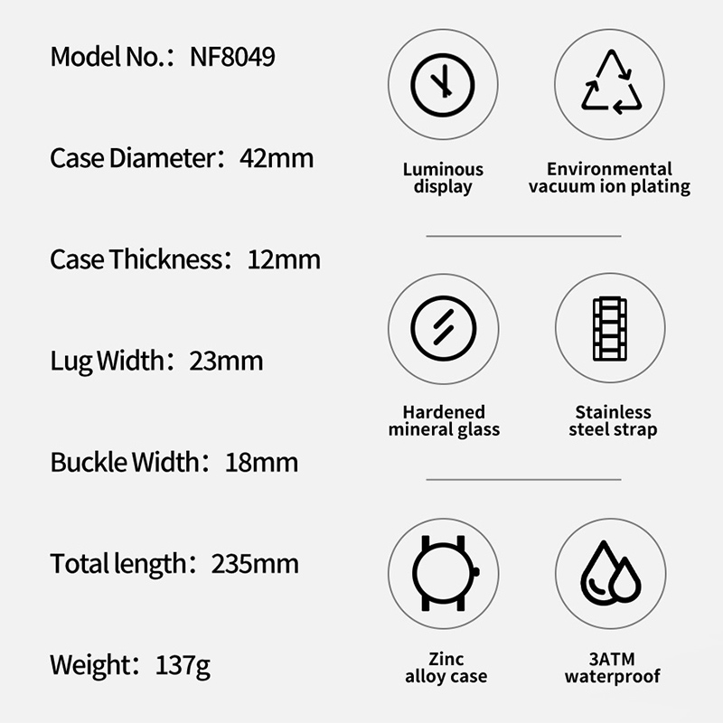 NAVIFORCE Fashion Watch For Me - Luxury Watch Face ulasan dan harga