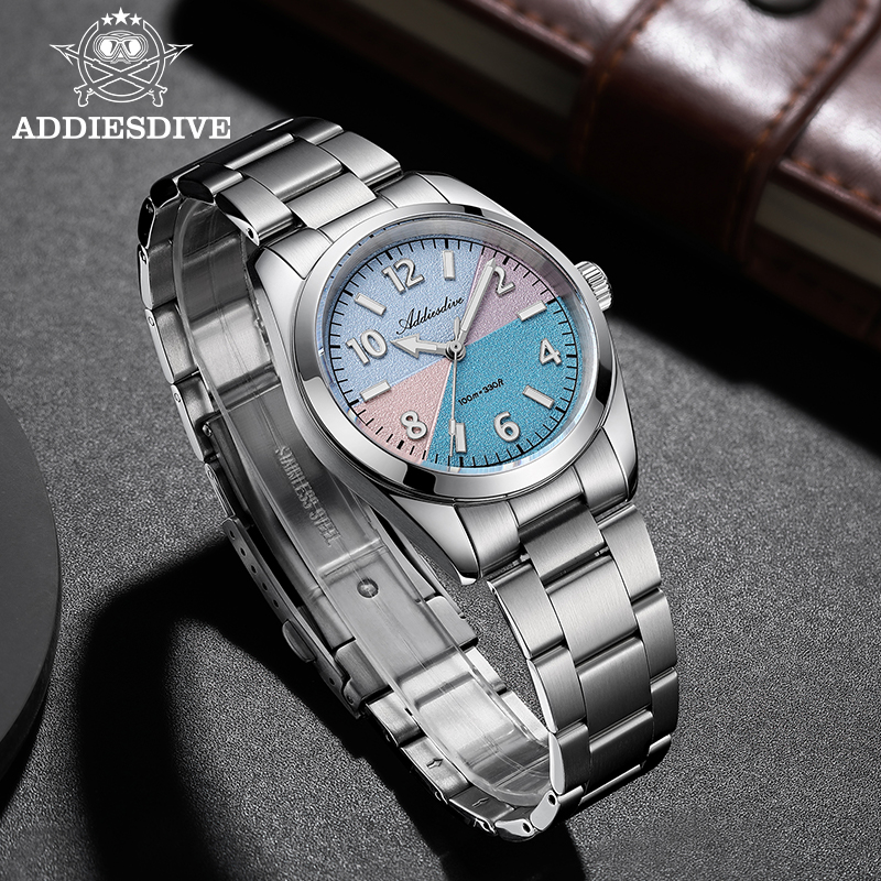 ADDIESDIVE Sapphire Glass Watc - Luxury Watch Holder ulasan dan harga