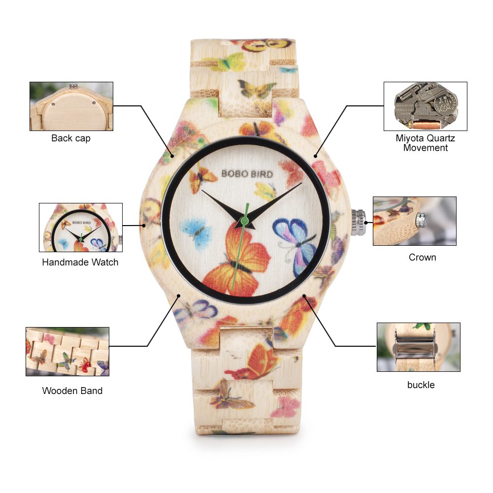 BOBO BIRD Wood Women Watches L - Luxury Watch For Sale ulasan dan harga