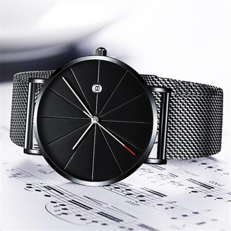 Simple Men Watch Stainless Ste - Dress Watch Ultra Thin ulasan dan harga