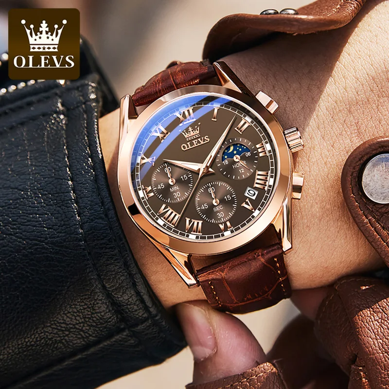 OLEVS 2871 Multifunctional Men - Luxury Watch Audemars Piguet ulasan dan harga