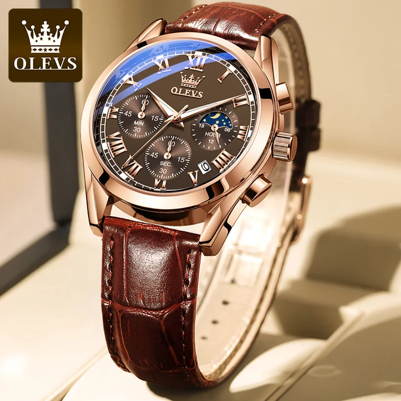 OLEVS 2871 Multifunctional Men - Luxury Watch Audemars Piguet ulasan dan harga