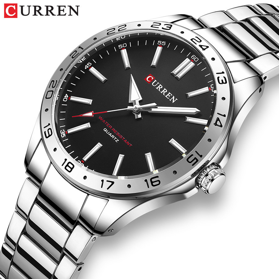 CURREN 8452 Silver White Gift  - Luxury Watch White ulasan dan harga