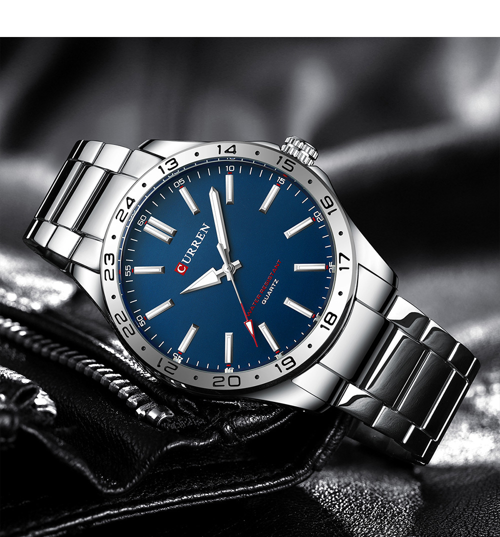 CURREN 8452 Silver White Gift  - Luxury Watch White ulasan dan harga
