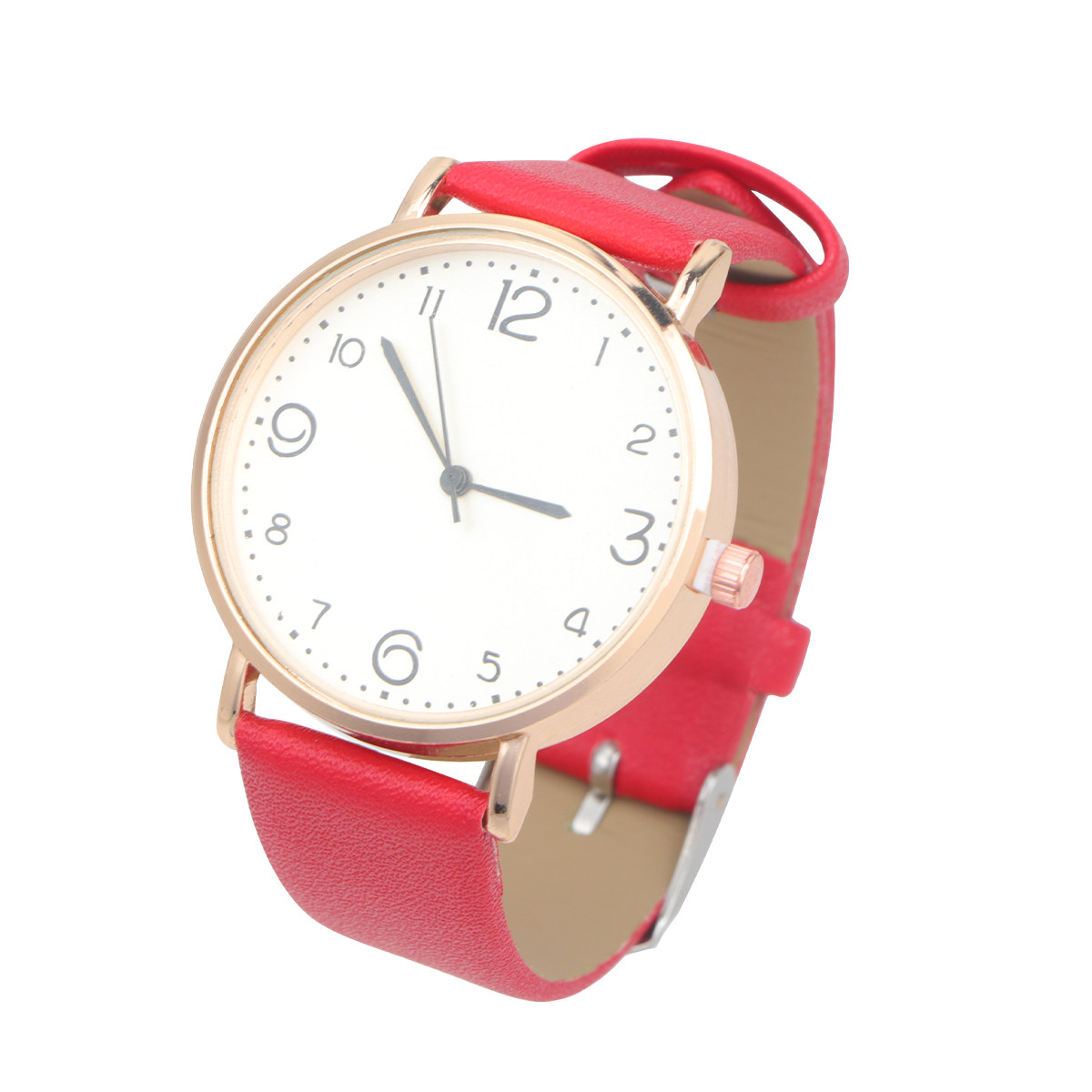 Women Quartz Watch Red PU Stra - Luxury Watch White ulasan dan harga