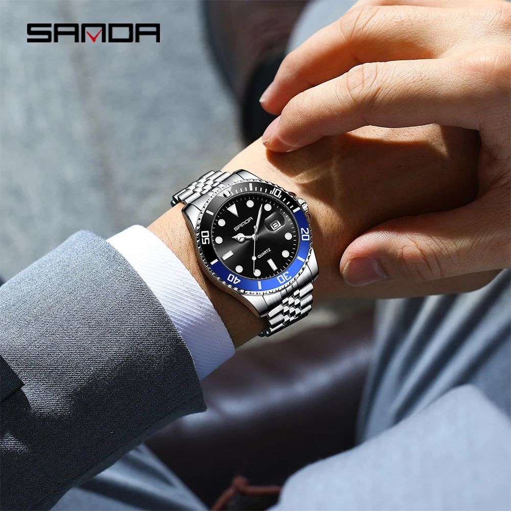 SANDA 1099 Fashion Luxury Men' - Luxury Watch Shop ulasan dan harga