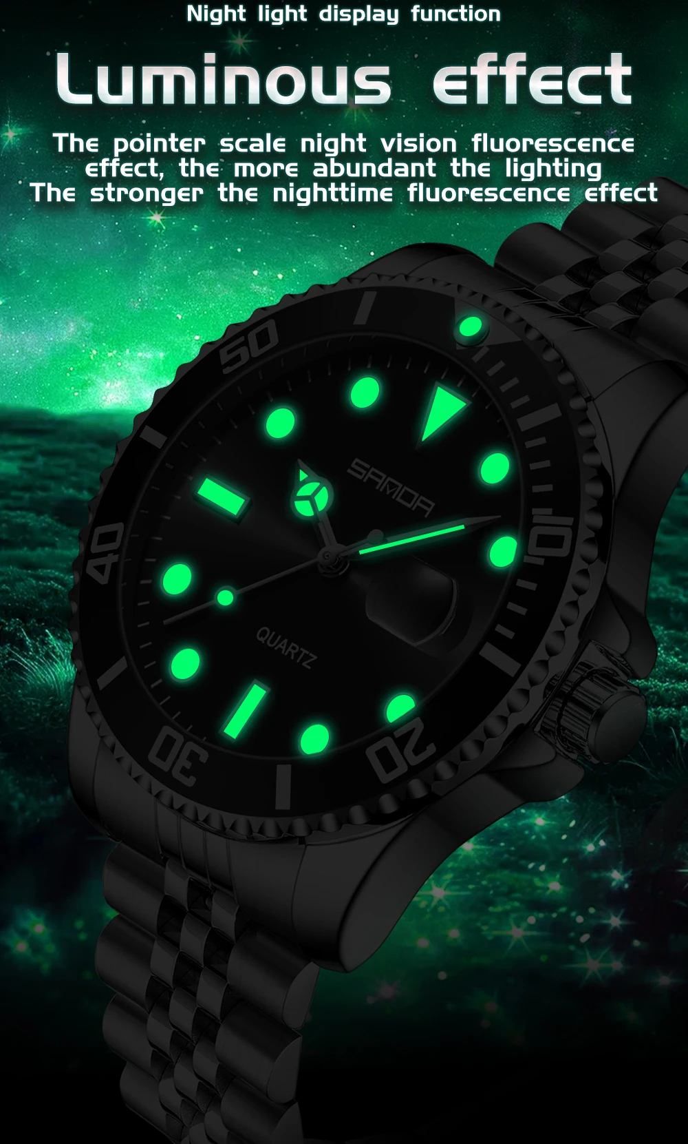 SANDA 1099 Fashion Luxury Men' - Luxury Watch Shop ulasan dan harga
