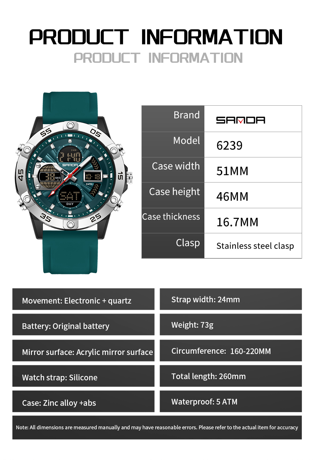 SANDA Fashion Luxury Cool Elec - Luxury Watch Shop ulasan dan harga