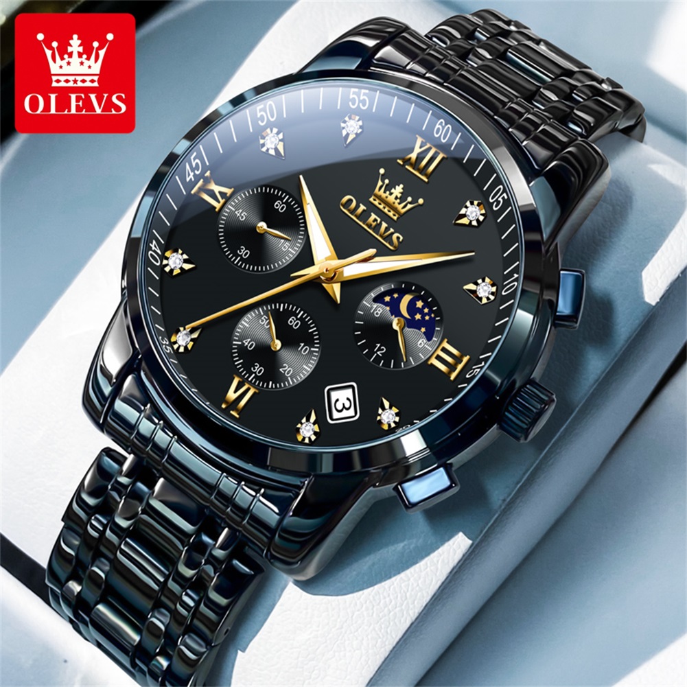 OLEVS Popular men's watches st - Luxury Watch For Sale ulasan dan harga