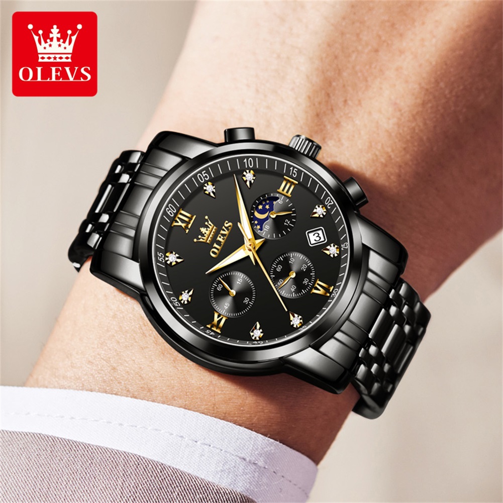 OLEVS Popular men's watches st - Luxury Watch For Sale ulasan dan harga