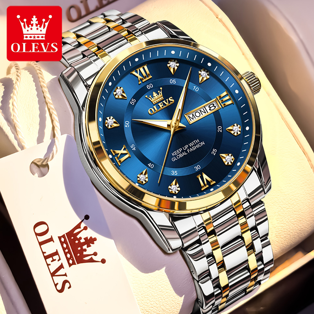 OLEVS Brand Fashion men's watc - Luxury Watch For Sale ulasan dan harga
