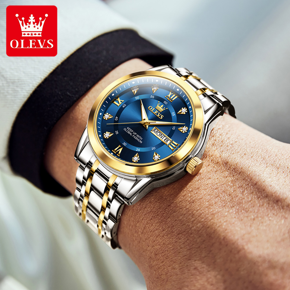 OLEVS Brand Fashion men's watc - Luxury Watch For Sale ulasan dan harga