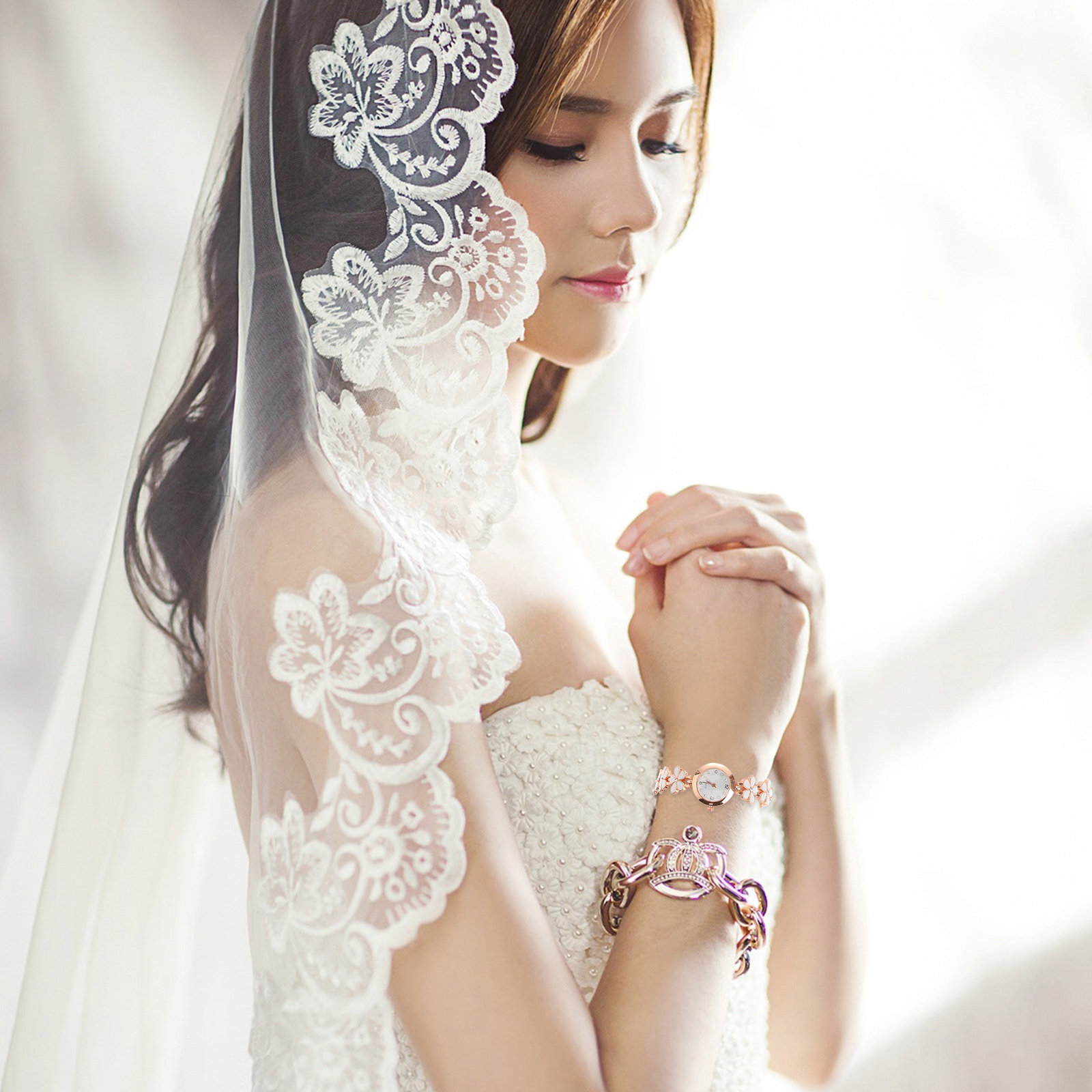 Exquisite Watch White Bracelet - Luxury Watch For Women ulasan dan harga
