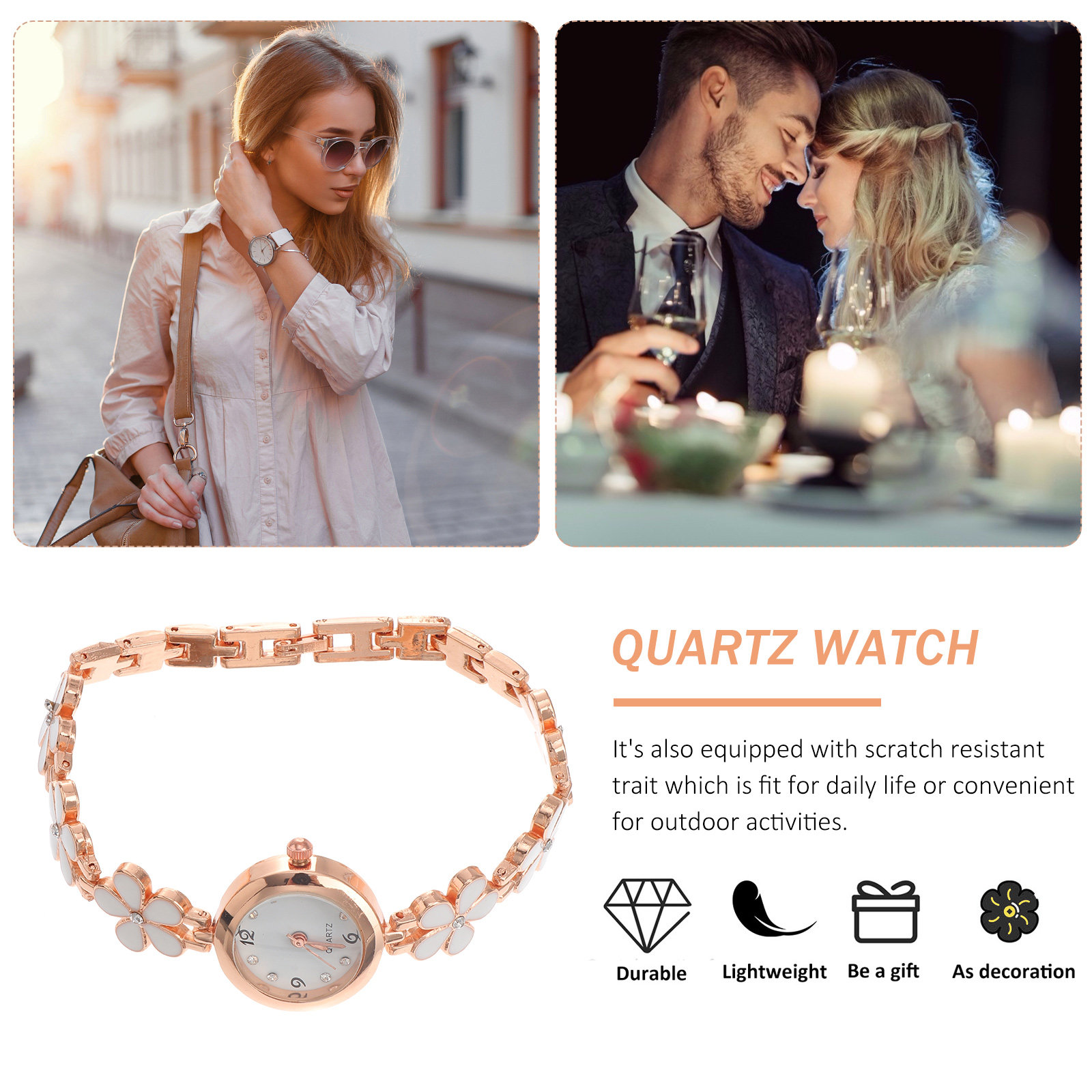 Exquisite Watch White Bracelet - Luxury Watch For Women ulasan dan harga