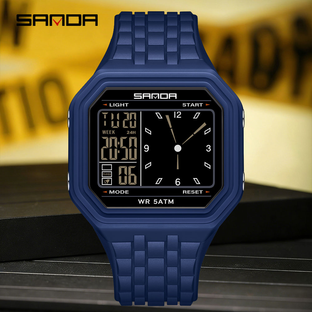 Sanda Luxury Electronic Watch  - Luxury Watch Shop ulasan dan harga
