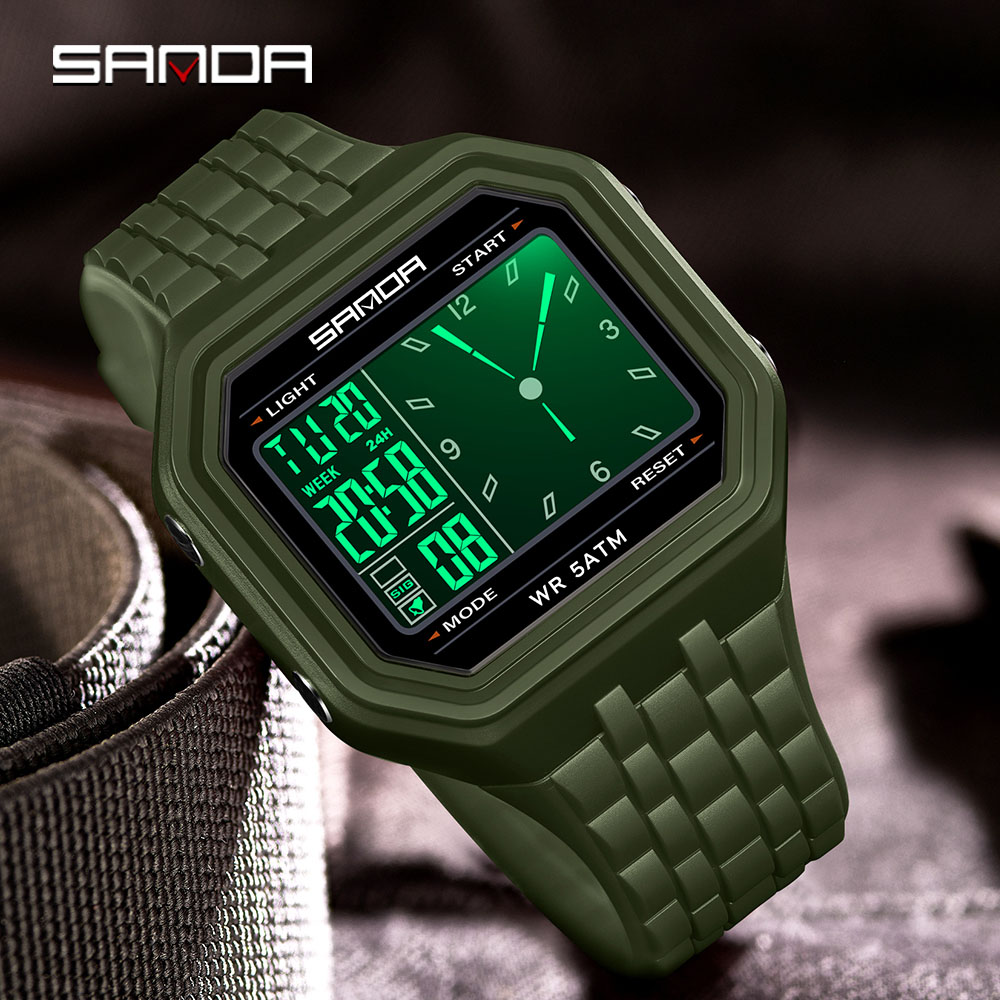 Sanda Luxury Electronic Watch  - Luxury Watch Shop ulasan dan harga