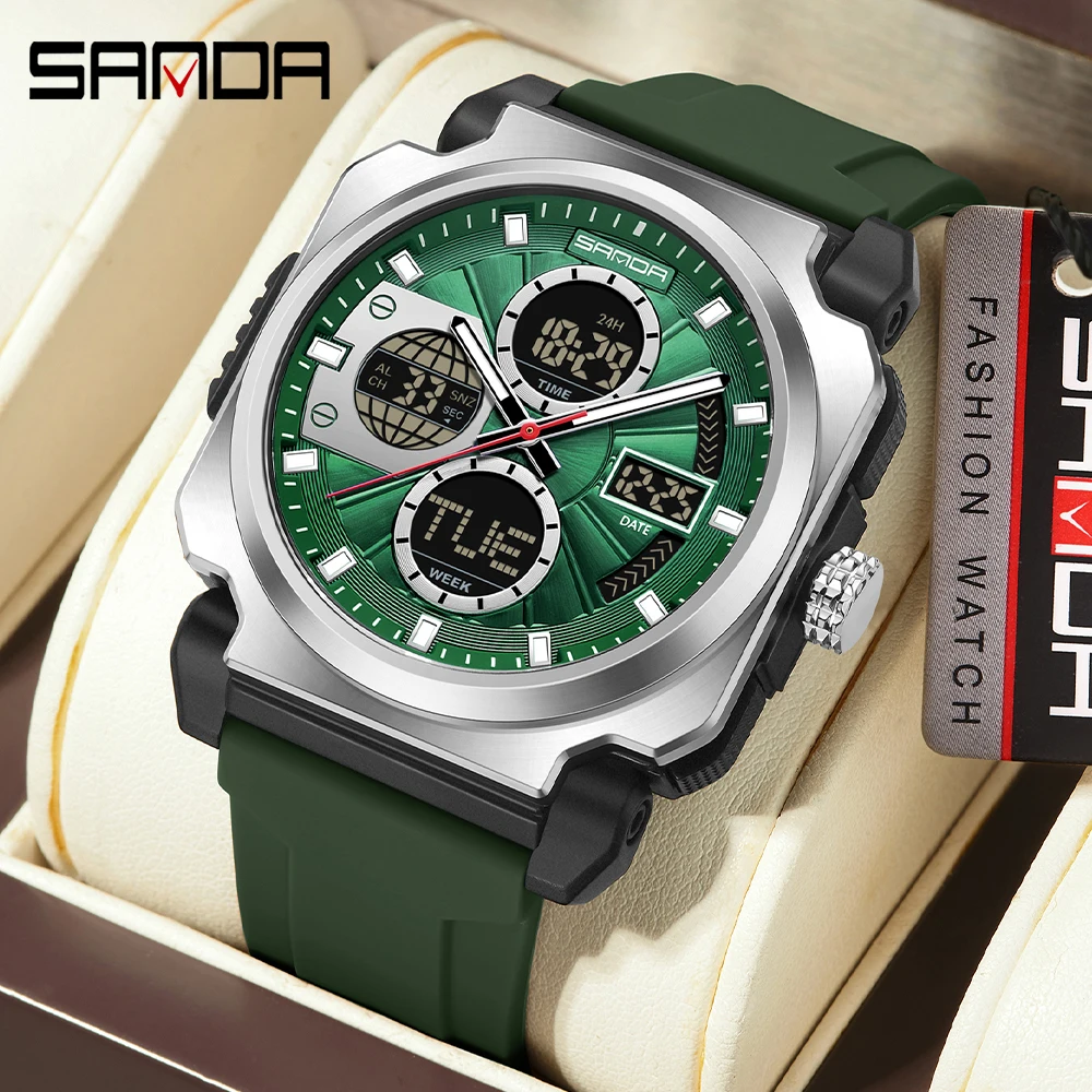 SANDA Men's Electronic Watch O - Luxury Watch Shop ulasan dan harga