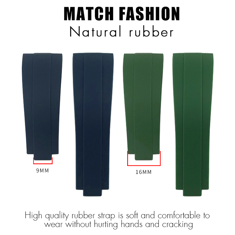 Rubber Watchband 18mm 20mm 21m - Luxury Watch Rolex ulasan dan harga