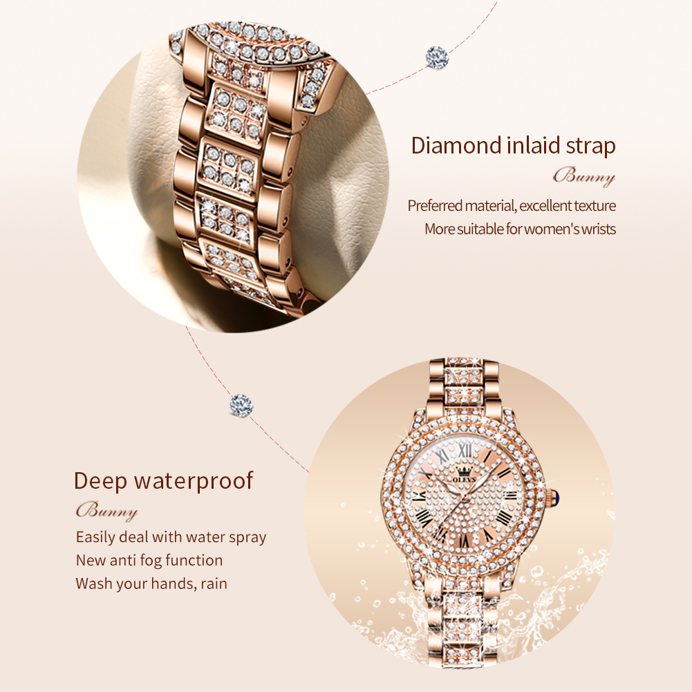 OLEVS 9943 Luxury All Diamond  - Luxury Watch For Sale ulasan dan harga