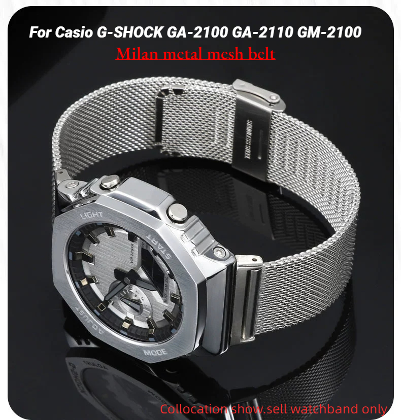 Milan metal mesh belt For Casi - Casio Watch G-Shock Ga-2100 ulasan dan harga