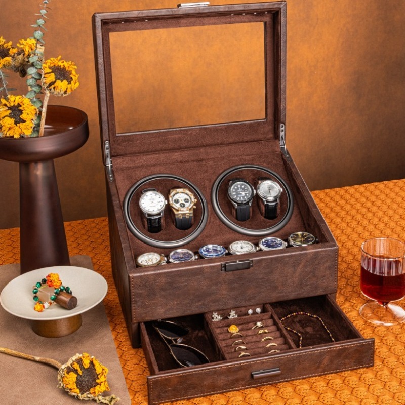 Rotating Watch Winder Mechanic - Luxury Watch Winder Box ulasan dan harga