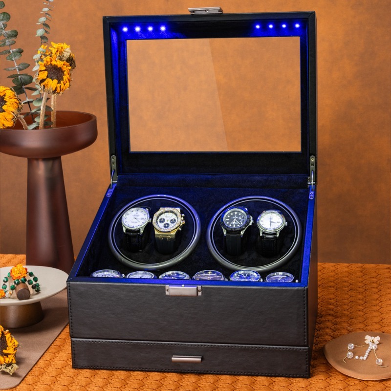 Rotating Watch Winder Mechanic - Luxury Watch Winder Box ulasan dan harga