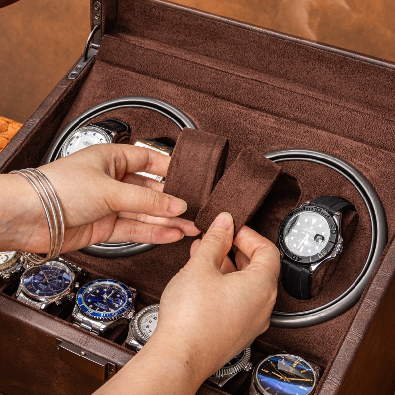 Rotating Watch Winder Mechanic - Luxury Watch Winder Box ulasan dan harga